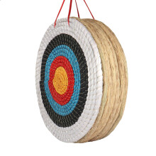 AUVIM Archery Targets for Backyard Hand-Made Straw Archery Target for Recurve Bow Compound Bow or Longbow 20 Inches Traditional Bow Arrow Target for