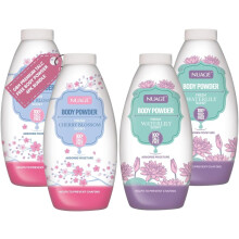 New Nuage Talc Free Body Powder 4 Pack – 2X Fresh Waterlily & 2X Cherry Blossom 250g – Floral Talc Free Powder for Women & Men