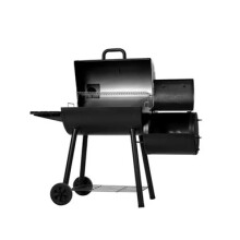 Char-Griller Smokin' Pro Barrel Charcoal BBQ Grill and Offset Smoker
