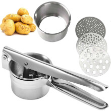Stainless Steel Potato Spaetzle Press Spaghetti Ice Cream Press With 3 Hole Inserts s202412246420