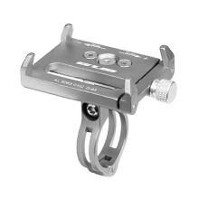 Telefoonhouder van aluminiumlegering voor op het fietsstuur.