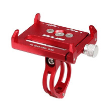 Telefoonhouder van aluminiumlegering voor op het fietsstuur.