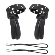 Uitgebreide versie beschermhoes voor Oculus Quest 2 Touch-controllers, inclusief hoes met batterijopening, siliconen hoesje voor VR-accessoire.