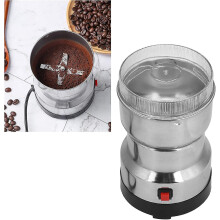 Molino elctrico de granos con tapa transparente para cereales, frutos secos, legumbres, especias y granos, para moler grueso o fino.