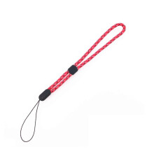 Telefoonkoord/polsbandje, kort, voor USB-stick, sleutelhanger, camera, met verstelbare gesp, nylon bandjes, sleutelhangerkoord