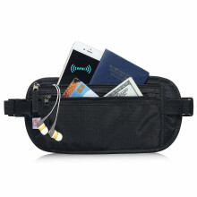 Nueva ri?onera de viaje oculta para dinero, cinturn deportivo con compartimento oculto para guardar dinero.