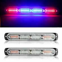 Baliza estroboscpica amarilla de 24 LED, luz de se?alizacin lateral intermitente de emergencia.