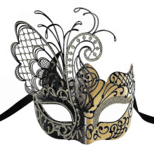 Vlinder- en strass-metalen Venetiaans damesmasker voor gemaskerde bals/mardi gras-feesten/sexy verkleedpartijen/bruiloften