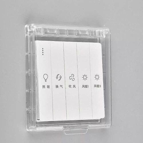 Cubierta protectora autoadhesiva para interruptor, base protectora para montaje en pared, ba?o