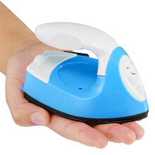 Mini plancha elctrica peque?a y porttil para viajes, manualidades y costura de ropa.