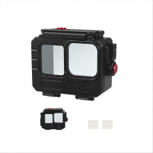 Waterdichte behuizing tot 80 meter met aluminium frame, beschermhoes voor onderwaterduiken, geschikt voor GoPro 12/11/10.