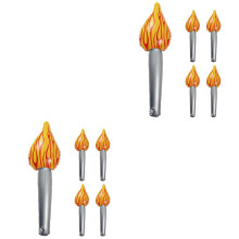 10pcs Inflatable Torch Balloons with Realistic Flame Design for Sports Events and Party Decorations