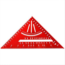 Regla triangular para carpinterªa, aleacin de aluminio, regla especial para carpinterªa en ngulo recto de 7 pulgadas, mtrica, 90 grados.