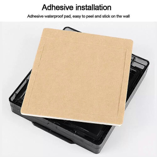 Cubierta protectora autoadhesiva para interruptor, base protectora para montaje en pared, ba?o 1