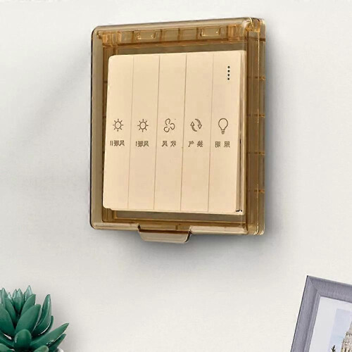 Cubierta protectora autoadhesiva para interruptor, base protectora para montaje en pared, ba?o 2