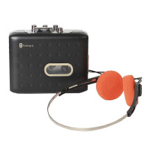 Draagbare cassettespeler, cassetterecorder, USB-C cassetteband-naar-mp3-converter, cassettebandspeler met hoofdtelefoonaansluiting.
