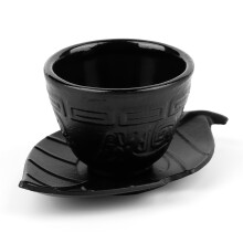 Cast Iron Tea Cups & Coasters Set 200ml Japanese Retro Iron Tea Pot