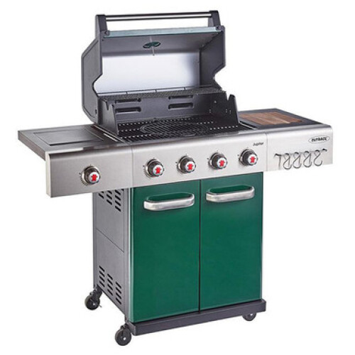 Outback Outback Jupiter Hybrid BBQ, Green - 4 Burner 2