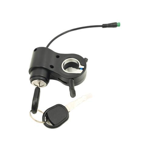 Fechadura de ignição para scooter elétrica com acelerador integrado e interruptor de 5 pinos, compatível com G2 e Max