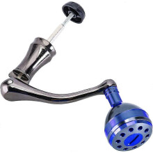 Spinning Reel Handle Metal Reel Replacement Handle Rocker Arm Grip With Round Power Knob Fishing Reel Handle