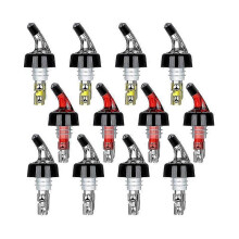 Versatori per liquori dosati, set da 12 beccucci versatori rapidi per liquori da 30 ml con dosaggio automatico.
