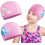 2 Cuffie da nuoto per bambini, impermeabili per vasca e piscina, per bambini e bambine, comode e resistenti, adatte a capelli 1