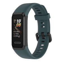 Vervangend bandje voor Huawei Watch Band 4 -B29) Verstelbaar siliconen horlogebandje - Olijfgroen