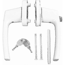 Lever handle for door and window double ended thick with keys