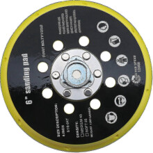 Compatible with Makita Bo6030/Bo6040 & Festool Ro1/ES150/ET2, 150mm 17-Hole Sanding Base Plate, Ventilated Dust Removal, 1200RPM, High-Quality Plastic