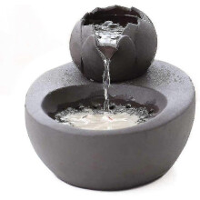 Keramische drinkfontein voor katten met stille pomp, stille drinkdispenser voor huisdieren, zwart