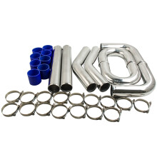 3inch 76mm Aluminium Universele Turbo Intercooler Pijp & Slang Kits Blauw