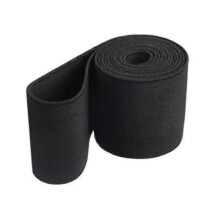 Elastisches Band 45 m lang, 50 mm breit, schwarz, hochwertiges, elastisches Gummiband für vielseitige Anwendungen