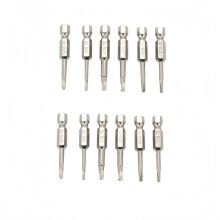 6er-Set Dreikant-Schraubendreherbits aus S2-Stahl, magnetische Bit-Aufsätze für Dreikantschrauben 1,8/2/2,3/2,5/2,7/3,0 mm