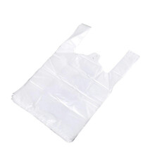 100 Pcs Large Clear Plastic Shopping Bags with Handles - Ideal for Groceries and T-Shirts
