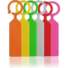 Étiquettes suspendues pour plantes en plastique imperméable, 6 couleurs, 300 pièces, pour jardin