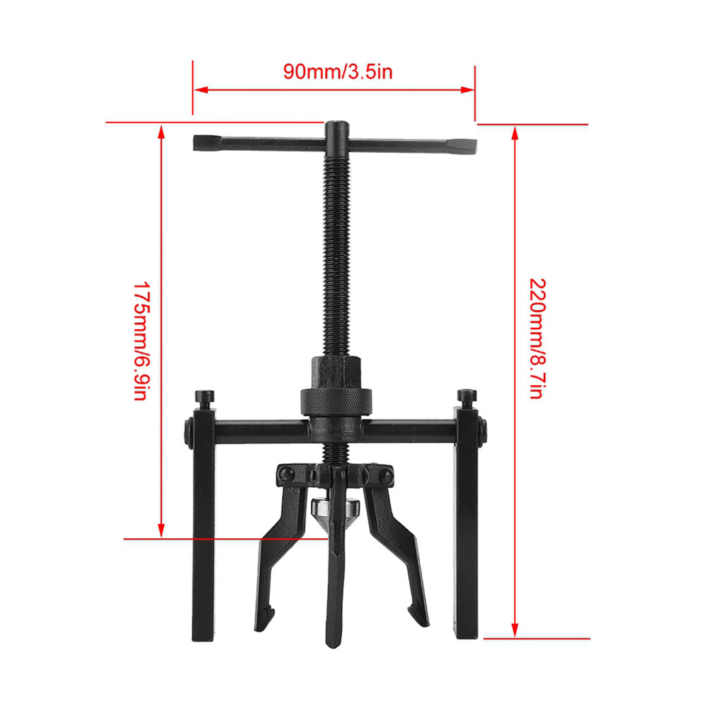 Inner Bearing Puller Tool Forged Steel 3-Jaw Auto Repair For Cars & Trucks 4671393748662