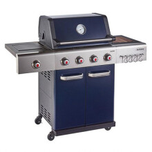 Outback Jupiter Hybrid BBQ, Blue - 4 Burner