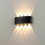 Applique murale LED noire à éclairage intérieur, éclairage indirect pour chambre à coucher 1