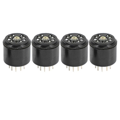 Bakelite Socket Savers for Tubes, 4 Pcs 9-Pin Base for 12AU7 12AX7 Valves 2