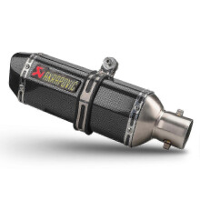 Silenziatore di scarico slip-on per Kawasaki, silenziatore per moto in fibra di carbonio