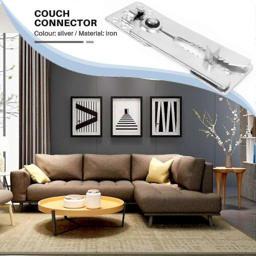 2er-Pack Ecksofa-Verbinder, Metall-Ecksofa-Möbelverbinder, Ecksofa-Verbinder für Schiebesofas 1