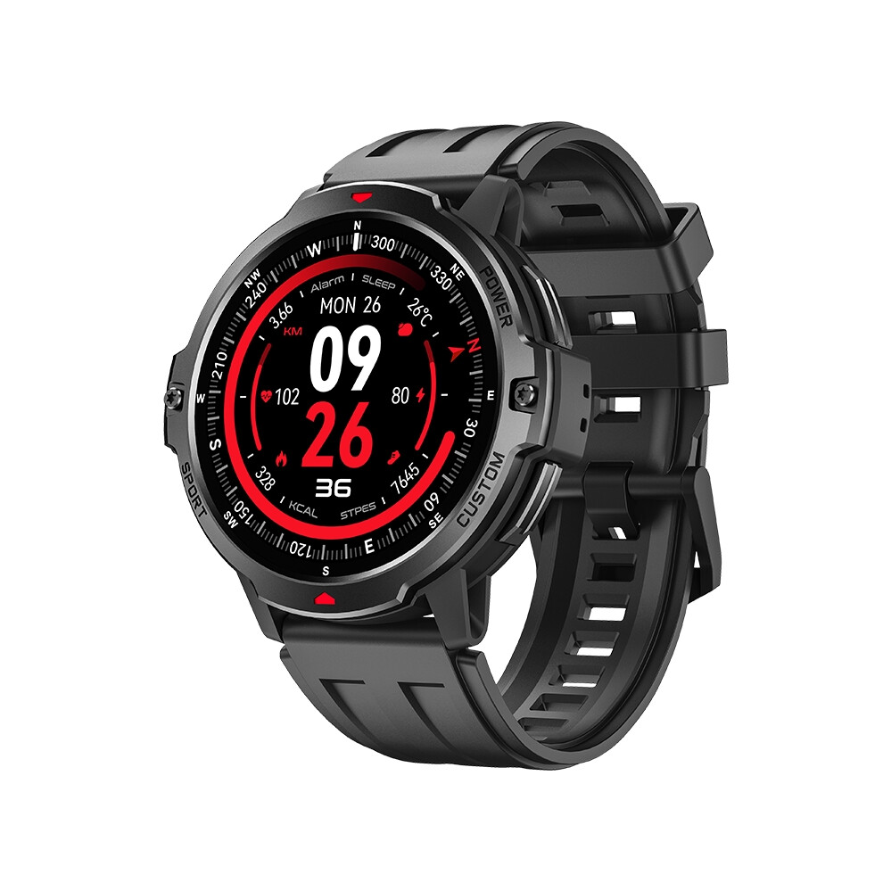 Gps Swimming Smartwatch C31 With 1.46" Round Tft Display 3Atm Waterproof 100+ Sports Modes Health Tracking(Black) Black 6976918092939