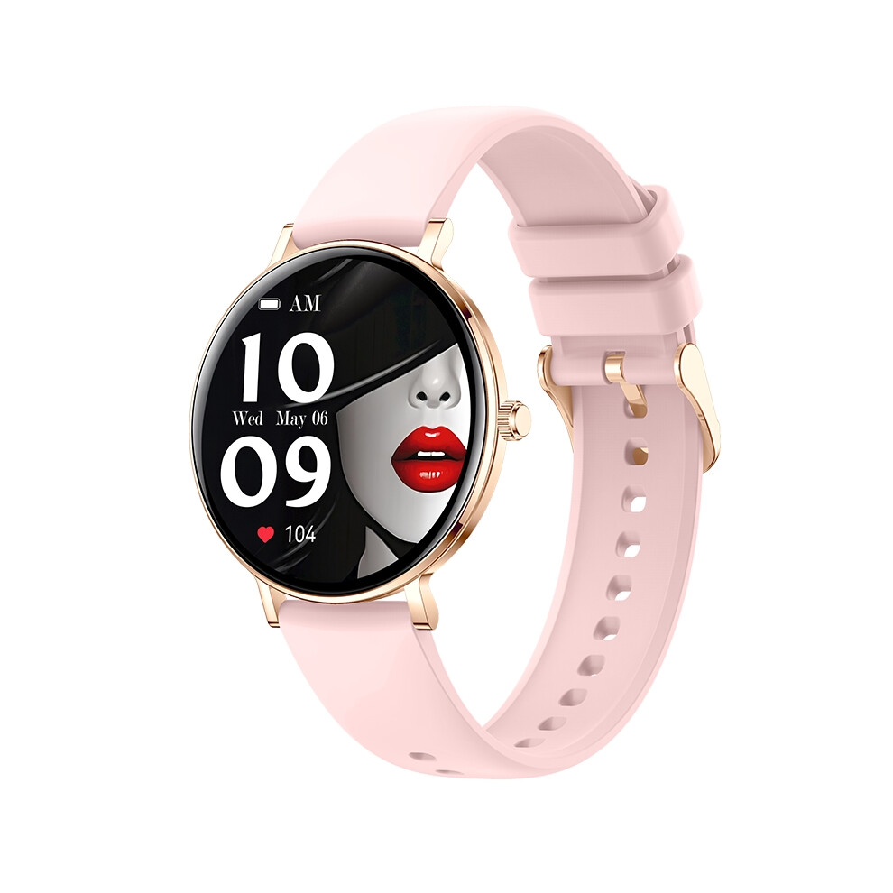 I232 Smartwatch 1.32 Amoled Bluetooth Call Fitness Tracker Heart Rate(Pink) Pink 6976917403729