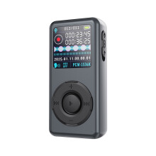 Voice Recorder Clip Design 1536Kbps Color Screen MP3 - 32GB(Black)