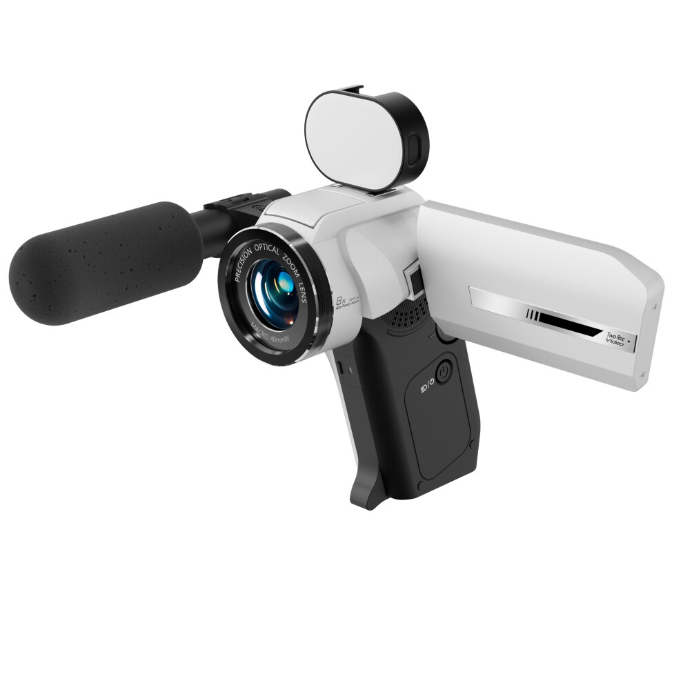 Cã¡Mara De Vã­deo 5K 72Mp Zoom ÃPtico 8X Pantalla Ips 3.0"(White) White 6976917403576