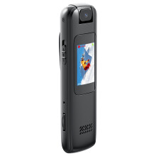 Voice Recorder 1080P Noise Reduction Lens 180- 128GB(Black)