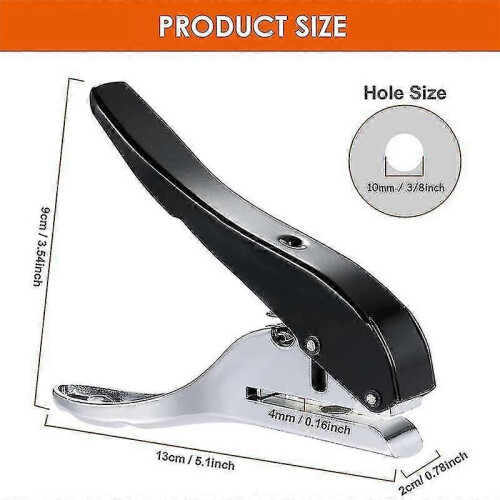 Perforatrice a foro singolo da 10 mm, robusta e portatile, ideale per materiali spessi. 1