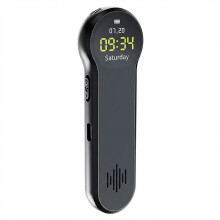 Voice Recorder 1536Kbps AGC Noise Reduction Stereo 360- 8GB(Black)