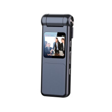 Video Recorder Rotatable Lens 180 Screen 1080P Night Vision - 32GB(Black)