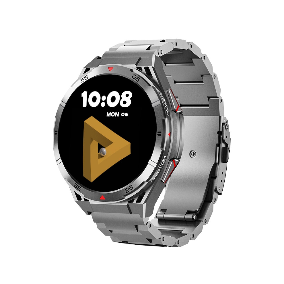 X2b Dual-Frequency Gps Smartwatch With Barometer Compass 3Atm Waterproof Amoled Display Bluetooth Calling And 100 Sports Modes(Silver) Silver 6976918093035